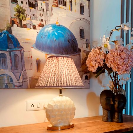 Pink Paisley Empire Lampshade Large Size